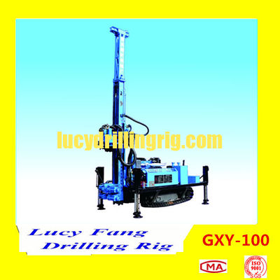 China Hot Multi-function GXY-100 Hydraulic DTH Hammer Water Well Drilling Rig with 100 m