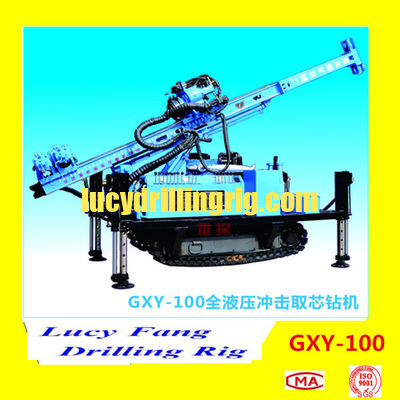 China Hot Multi-function GXY-100 Hydraulic DTH Hammer Water Well Drilling Rig with 100 m