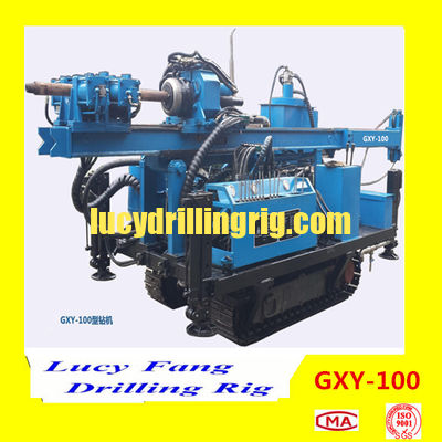 China Hot Multi-function GXY-100 Hydraulic DTH Hammer Water Well Drilling Rig with 100 m
