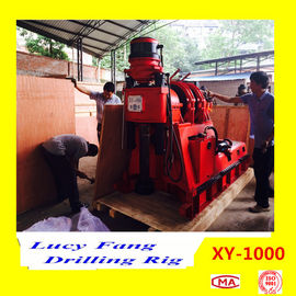 China Hot Sale XY-1000 Powerful Skid Mounted Diamond Core Drilling Rig with 1200 m NQ