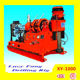 China Hot Sale XY-1000 Powerful Skid Mounted Diamond Core Drilling Rig with 1200 m NQ