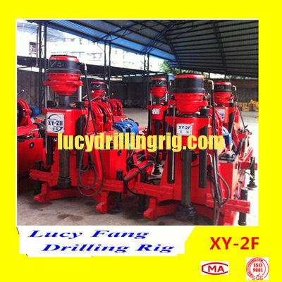 China Cheapest XY-2F Mobile Geotechnical Drilling Rig with 150-500 m Depth of NQ