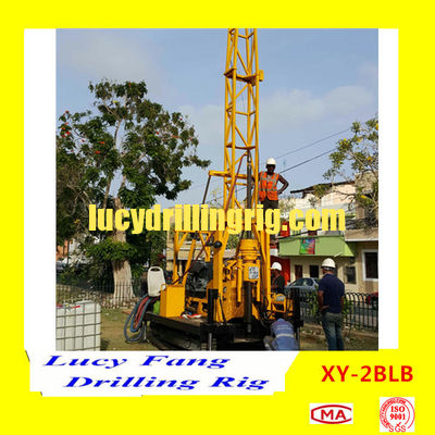 China TopQuality XY-2BLB Mobile Crawler Soil Investigation Drilling Rig with Split Barrel