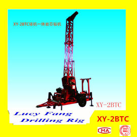 Deuts Engine China XY-2BTC Trailer Mounted Mobile Soil Investigation Drilling Rig Split