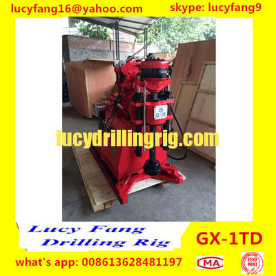 China Cheapest GX-1TD Mini Skid Mounted Soil Investigation Drilling Rig With SPT Hammer