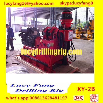 China Cheapest Iran Sold Well XY-2B Skid Mounted Spindle Typre Soil Testing Drilling Rig For Sale in Hong Kong