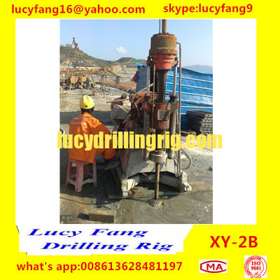 China Cheapest Iran Sold Well XY-2B Skid Mounted Spindle Typre Soil Testing Drilling Rig For Sale in Hong Kong