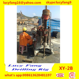 China Deutz Engine High Quality Iran Popular XY-2B Skid Mounted Spindle Type Geotechnical Core Drilling Rig with SPT