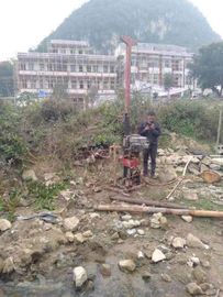 China Popular Good Quality Trailer  Mounted    Drilling Rig For 300 m Depth