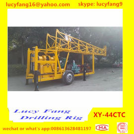Trailer mounted Diamond Core Drilling Rig With Wireline Winch For HQ, NQ, BQ, AND AQ