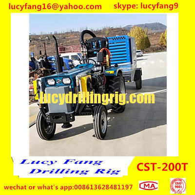 China Cheapest Good Quality Tractor Mounted Mobile Water Well Drilling Rig For 300m Depth