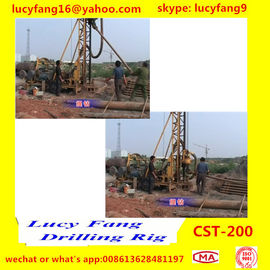 China Hot Trailer Mounted Mobile  CST-200 Rotary Big Pile Hole Drilling Rig