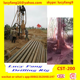 China Hot Trailer Mounted Mobile  CST-200 Rotary Big Pile Hole Drilling Rig