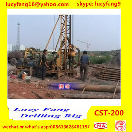 China Popular Good Quality Crawler Mounted Mobile  CST-200 Rotary Water Well Drilling Rig For 200 m Depth