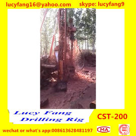 China Popular Good Quality Crawler Mounted Mobile  CST-200 Hydraulic Water Well Drilling Rig For 200 m Depth