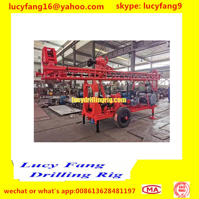 China Popular Good Quality Trailer  Mounted Mobile  CST-200 Hydraulic Big Pile hole Drilling Rig For 200 m Depth