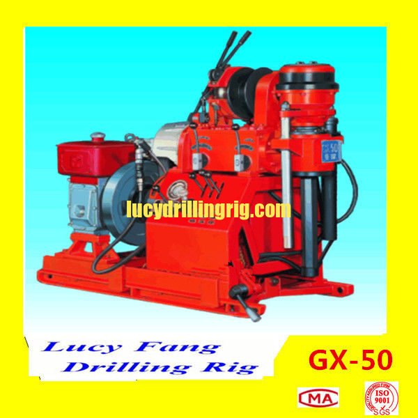 Chongqing GX-50 Portable Soil Investigation Drilling Rig with 50 m Depth And SPT Equipment