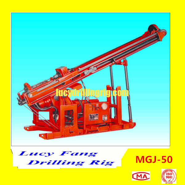 China Cheapest Multi-function Portable MGJ-50 Rock and Soil Anchor Drilling Rig on Scaffod