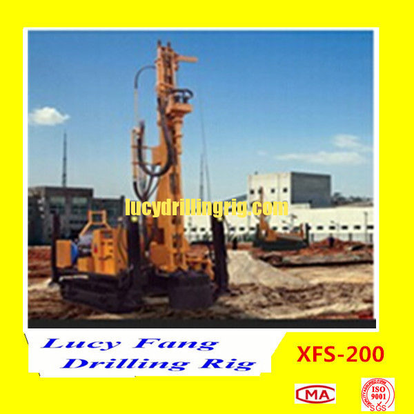China Hot Multi-function XFS-200 Mobile Hydraulic Foundation CFA Earth Auger Drilling Rig
