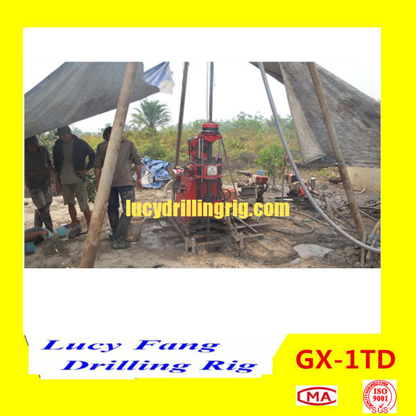 China Hot Cheapest GX-1TD Portable Skid Mounted Water Well Drilling Rig 30-150 m Depth
