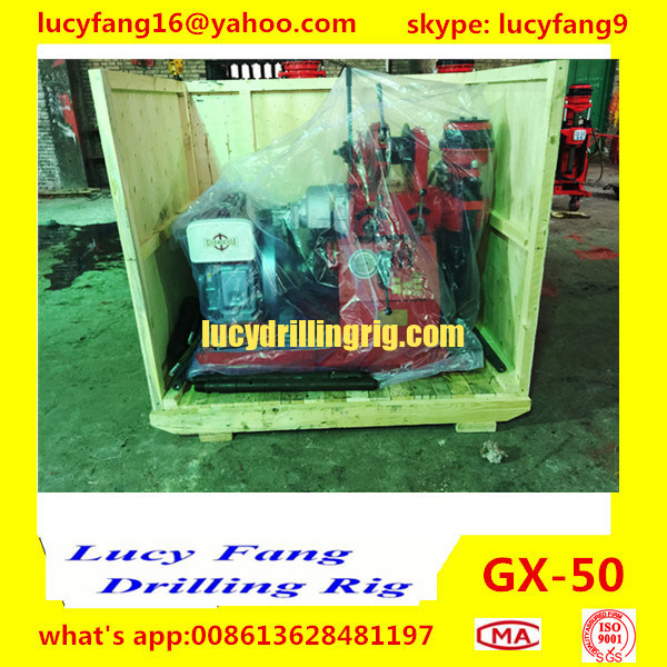 China Made Cheapest GX-50 Mini Geotechnical Drilling Rig with 800 mm Split Spoon for soil