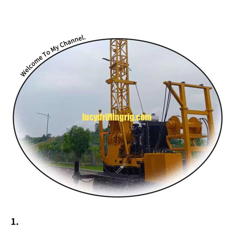 China Multi-function  Soil Investigation Geotechnical Drilling Rig with track mounted and wireline winch