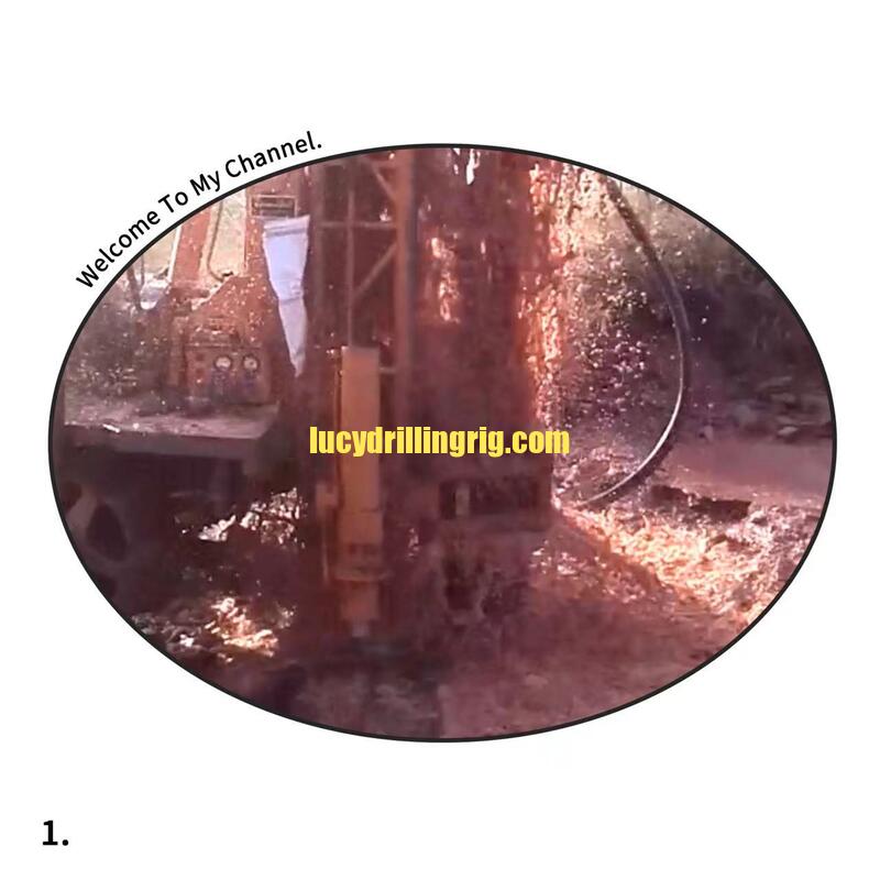 China Popular Good Quality Trailer  Mounted Mobile  200 type Hydraulic Big Pile hole Drilling Rig For 200 m Depth