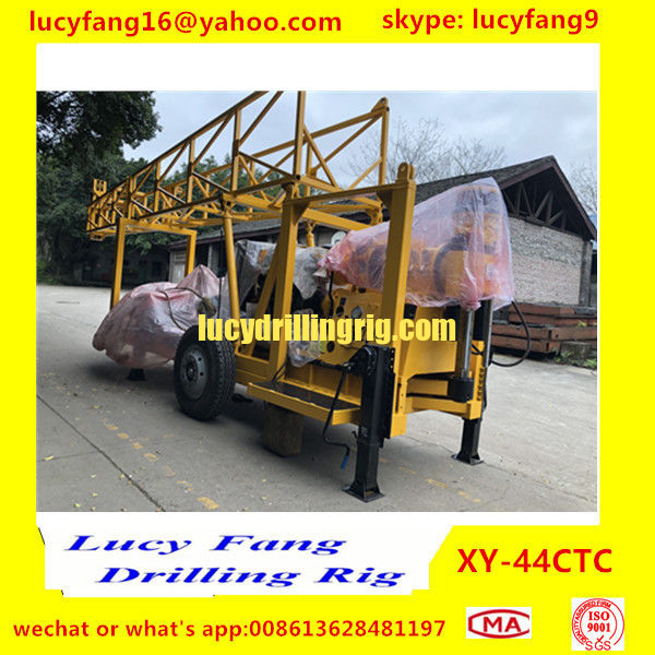 Trailer mounted Diamond Core Drilling Rig With Wireline Winch For HQ, NQ, BQ, AND AQ