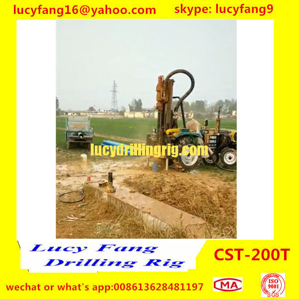 China Cheapest Good Quality Tractor Mounted Mobile Water Well Drilling Rig For 200m Depth