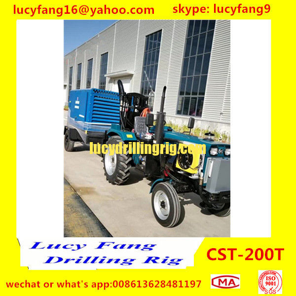 China Cheapest Good Quality Tractor Mounted Mobile Water Well Drilling Rig For 100-120m Depth