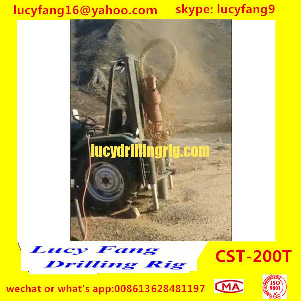 2019 New Arrival Good Quality Tractor Track Mounted Mobile Hydraulic Water Well Drilling Rig For 120 m Depth