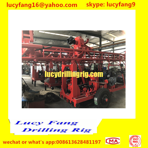 China Popular Good Quality Trailer  Mounted Mobile  CST-200 Hydraulic Big Pile hole Drilling Rig For 200 m Depth