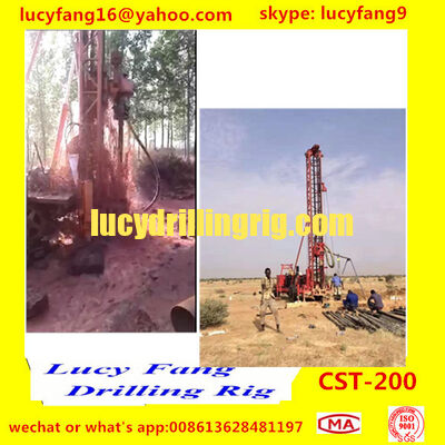 China Popular Good Quality Crawler Mounted Mobile  CST-200 Hydraulic Water Well Drilling Rig For 200 m Depth