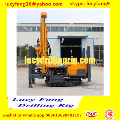 180 rubber crawler water well drilling rig