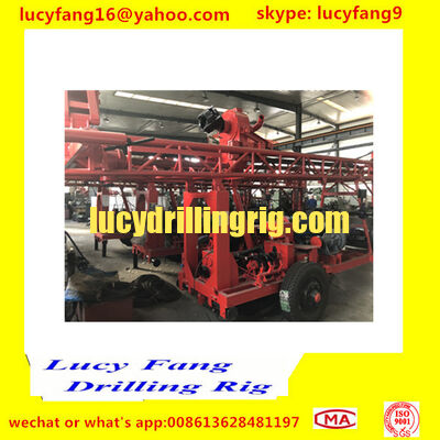 China Popular Good Quality Trailer  Mounted Mobile  CST-200 Hydraulic Big Pile hole Drilling Rig For 200 m Depth